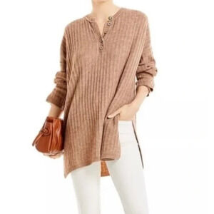Free People Around the Clock Ribbed Knit Sweater